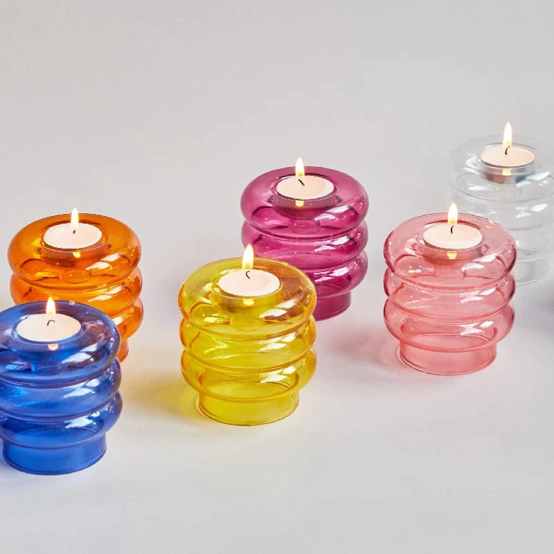 Bibendum Glass Candle Holder