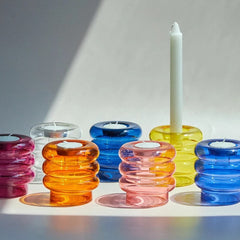 Bibendum Glass Candle Holder