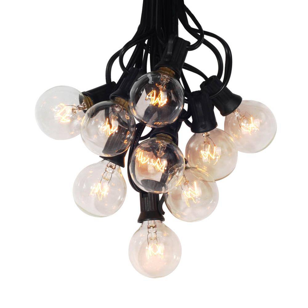 Black Wire Bulb String Lights