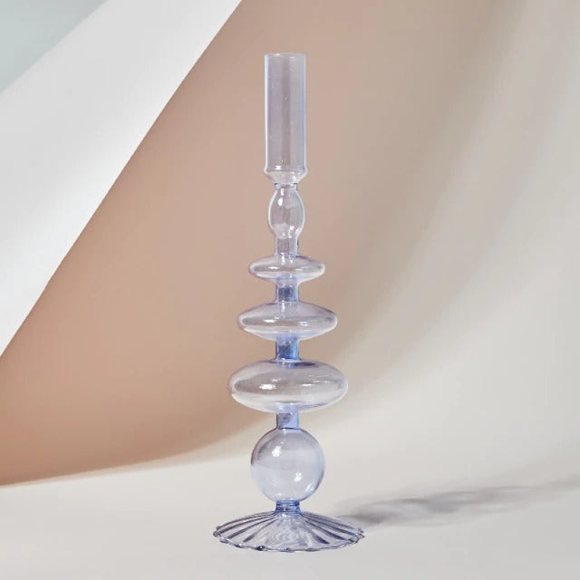 Blowed Glass Candle Holder