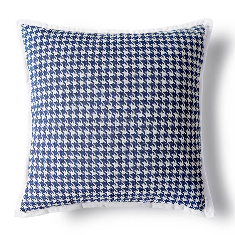 Preppy Blue Tufted Cushion Cover