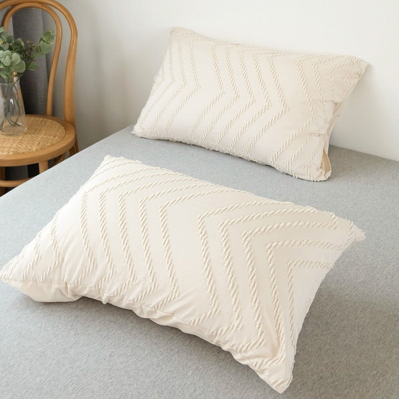 Zig Zag Fringe Duvet Cover Set