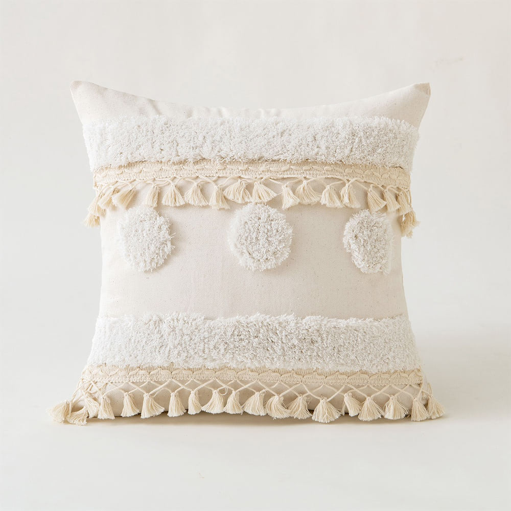 Boho Tassels Tufted Cushion Cover