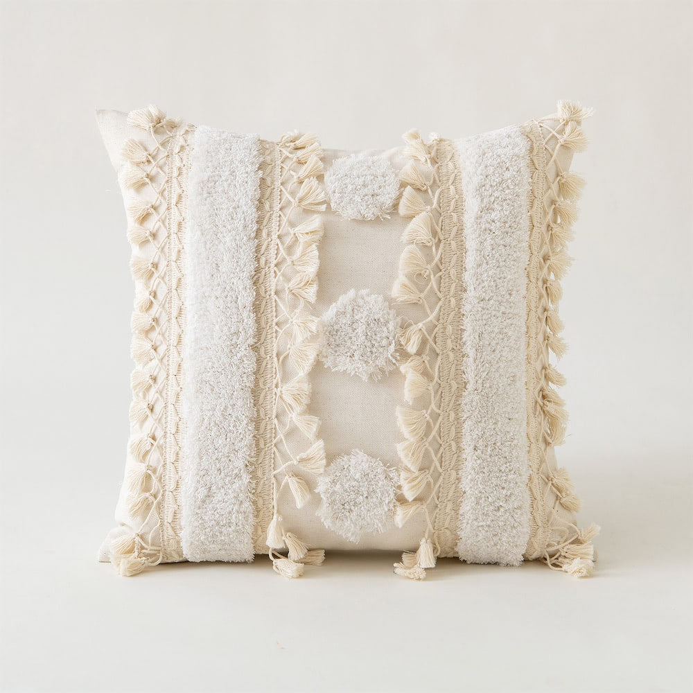 Boho Tassels Tufted Cushion Cover