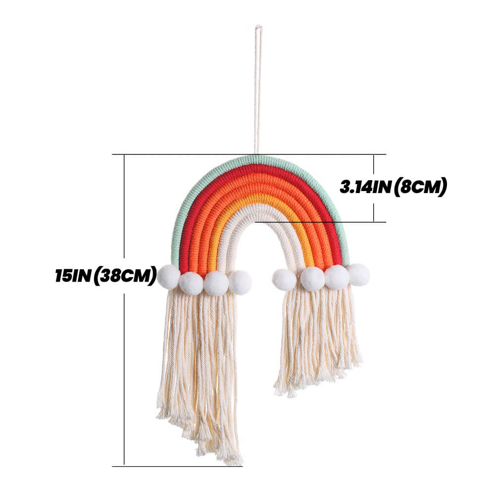 Macrame Rainbow Wall Decor