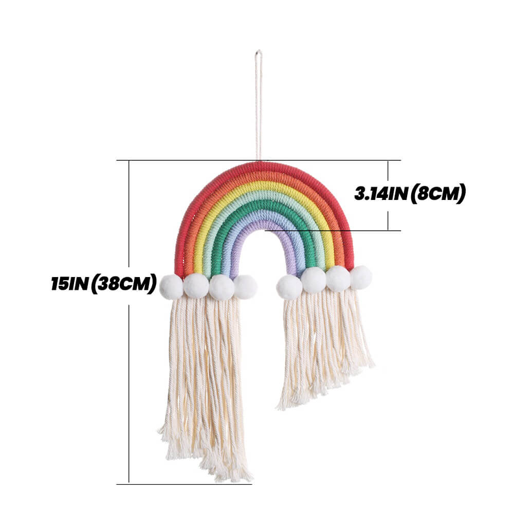 Macrame Rainbow Wall Decor