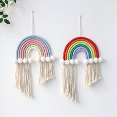 Macrame Rainbow Wall Decor