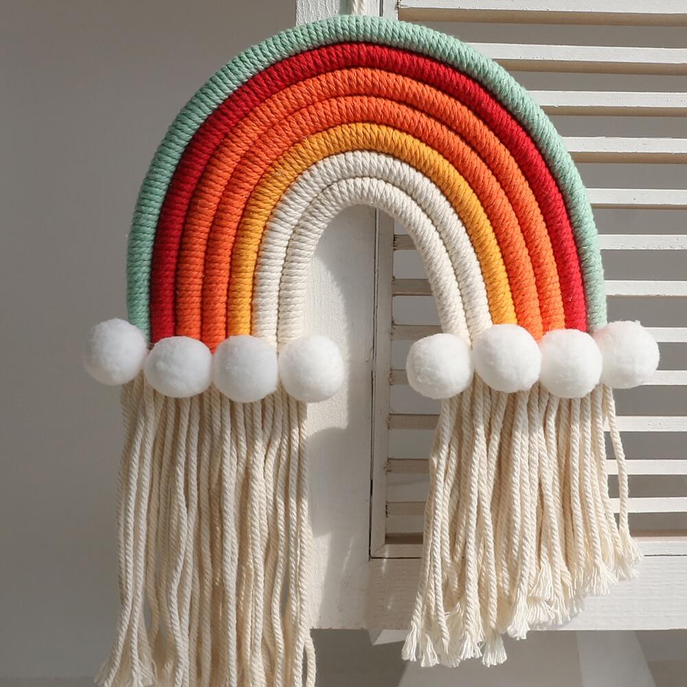 Macrame Rainbow Wall Decor