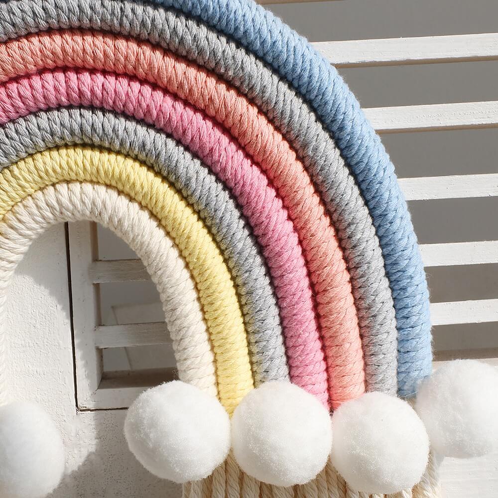 Macrame Rainbow Wall Decor