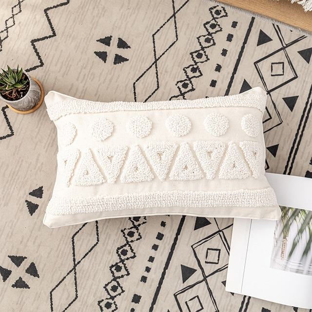 Boho Aesthetic Tufted Cushion Cover