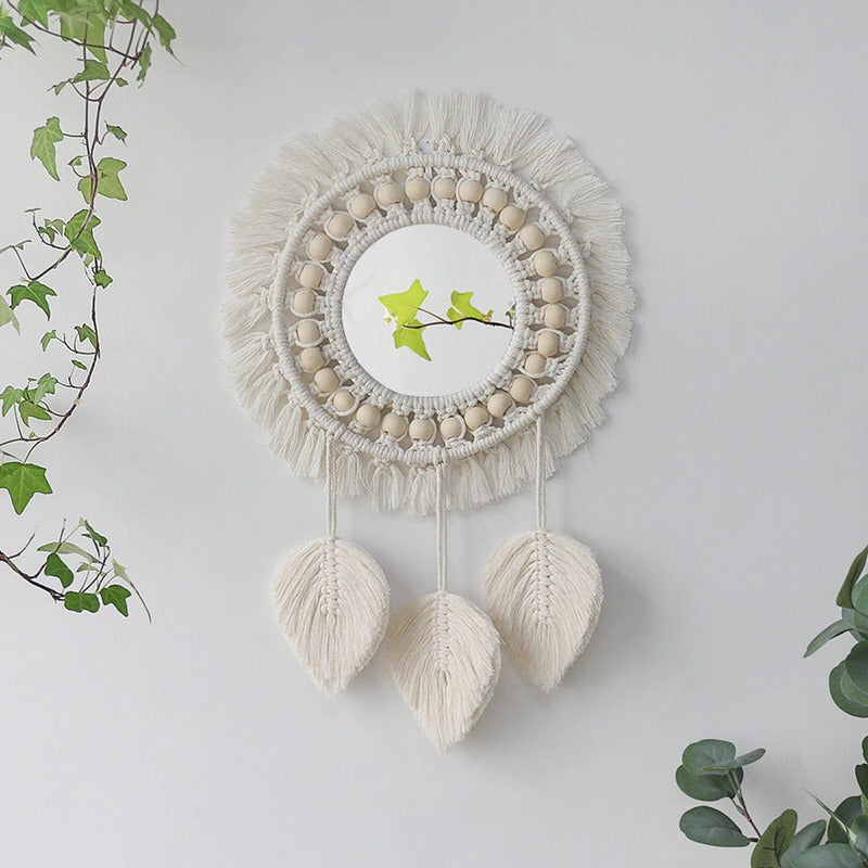 Macrame Wall Hanging Round Mirror