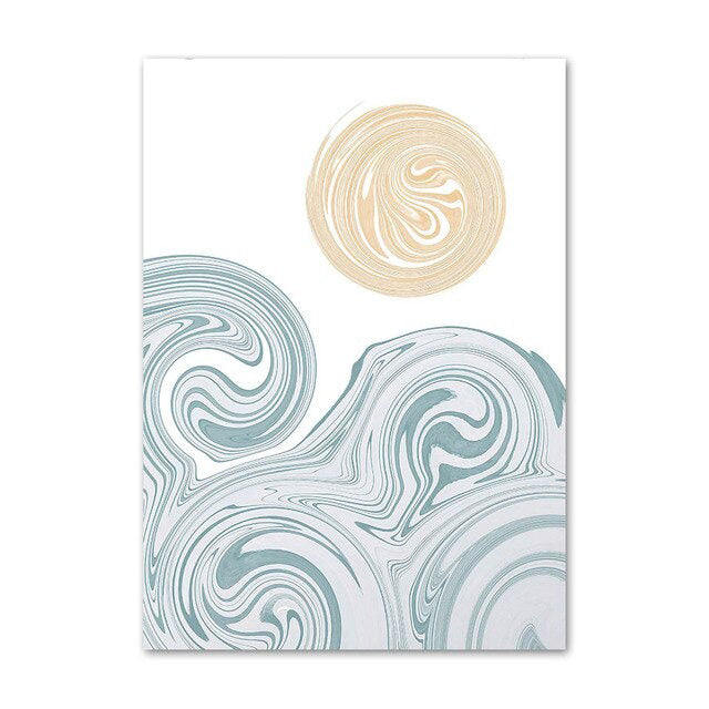 Boho Watercolor Art Canvas Posters