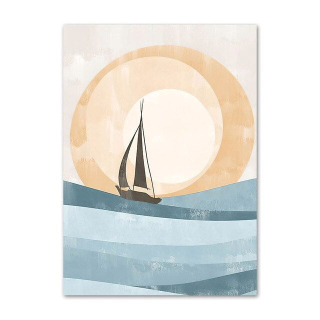 Boho Watercolor Art Canvas Posters