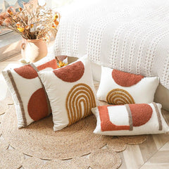 Boho Tufted Arcs Cushion Cover