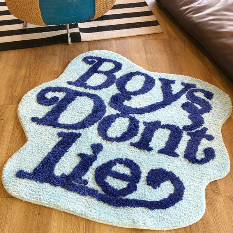 Boys Don't Lie Accent Rug