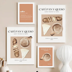 Bread and Coffee Canvas Posters