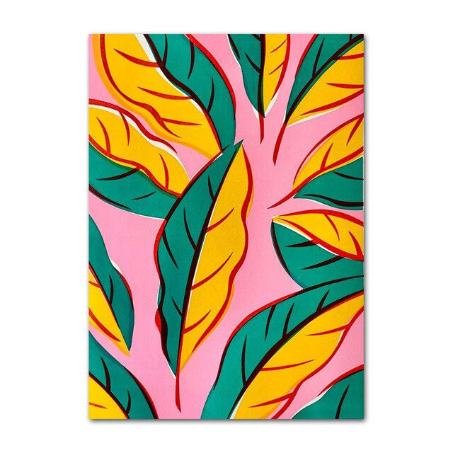 Bright Watercolor Floral Canvas Posters