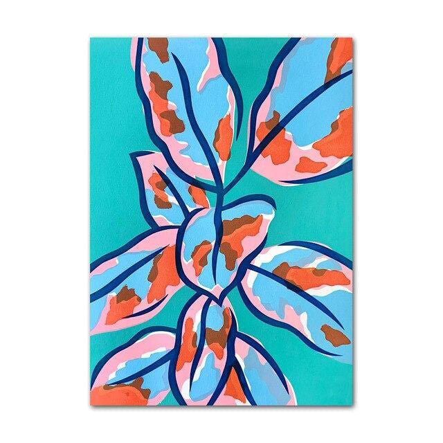 Bright Watercolor Floral Canvas Posters