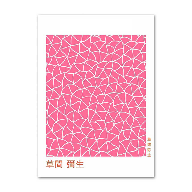 Bright Pink Art Collage Canvas Posters