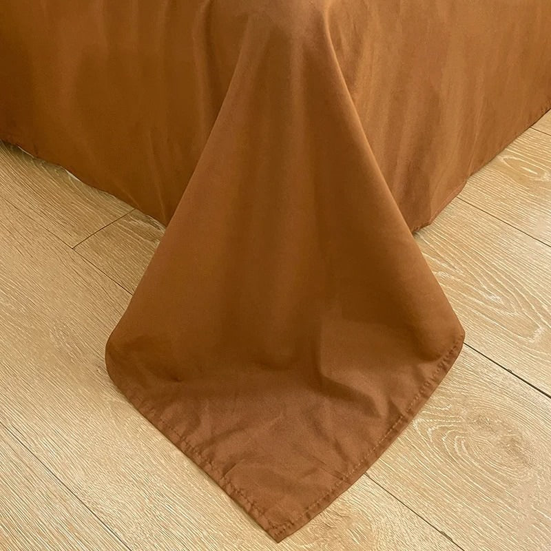 Brown Striped Minimalist Bedding Set