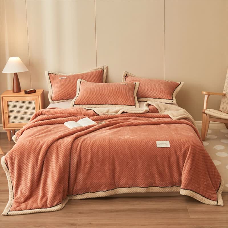 Solid Color Fleece Blanket & Pillowcases