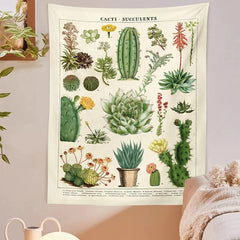 Cactus Botanical Tapestry