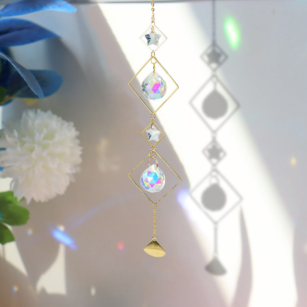 Star Chain Celestial Crystal Suncatcher