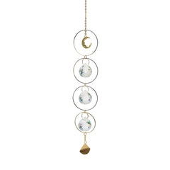 Bronze Moon Chain Crystal Suncatcher