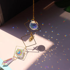 Vintage Sun Crystal Suncatcher