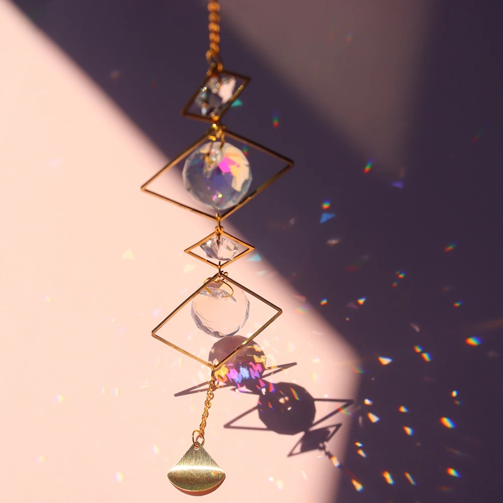 Star Chain Celestial Crystal Suncatcher