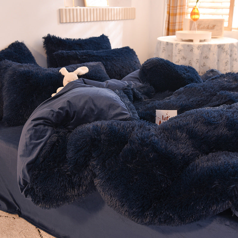 Mink Velvet Crystal Bedding Set by LuxuryLifeWay