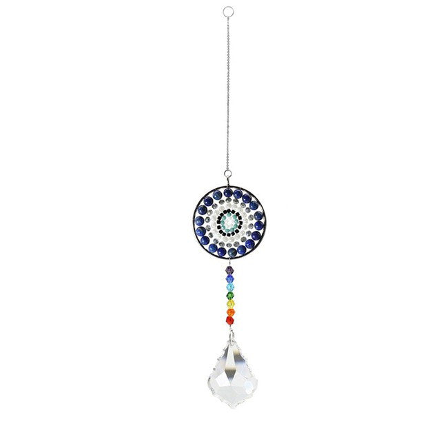 Chakra Circle Crystal Suncatcher