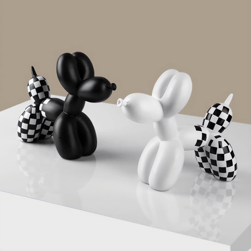 Checkered Balloon Dog