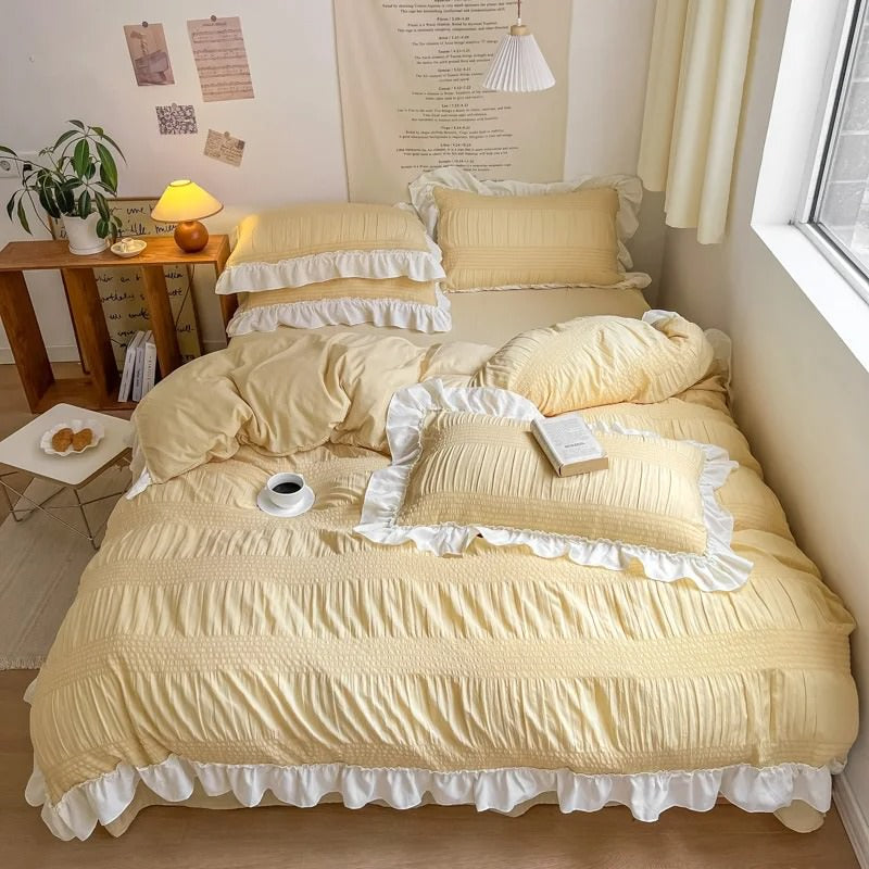 Chic Girl Ruffle Bedding Set