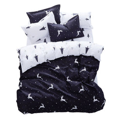 Christmas Trees and Deers Bedding Set