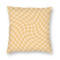 3D Checkered Cushion Cover