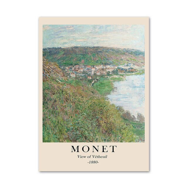 Monet Scenery Art Canvas Posters