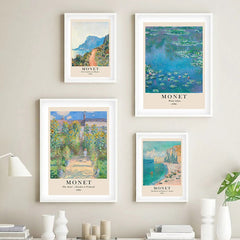 Monet Scenery Art Canvas Posters