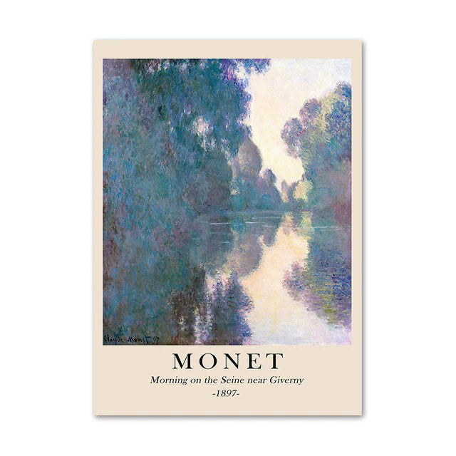 Monet Scenery Art Canvas Posters