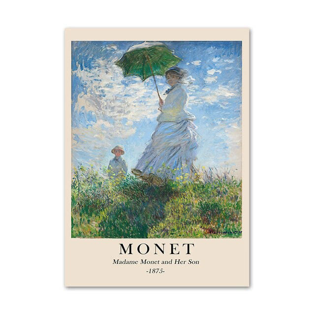 Monet Scenery Art Canvas Posters