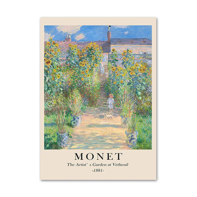 Monet Scenery Art Canvas Posters