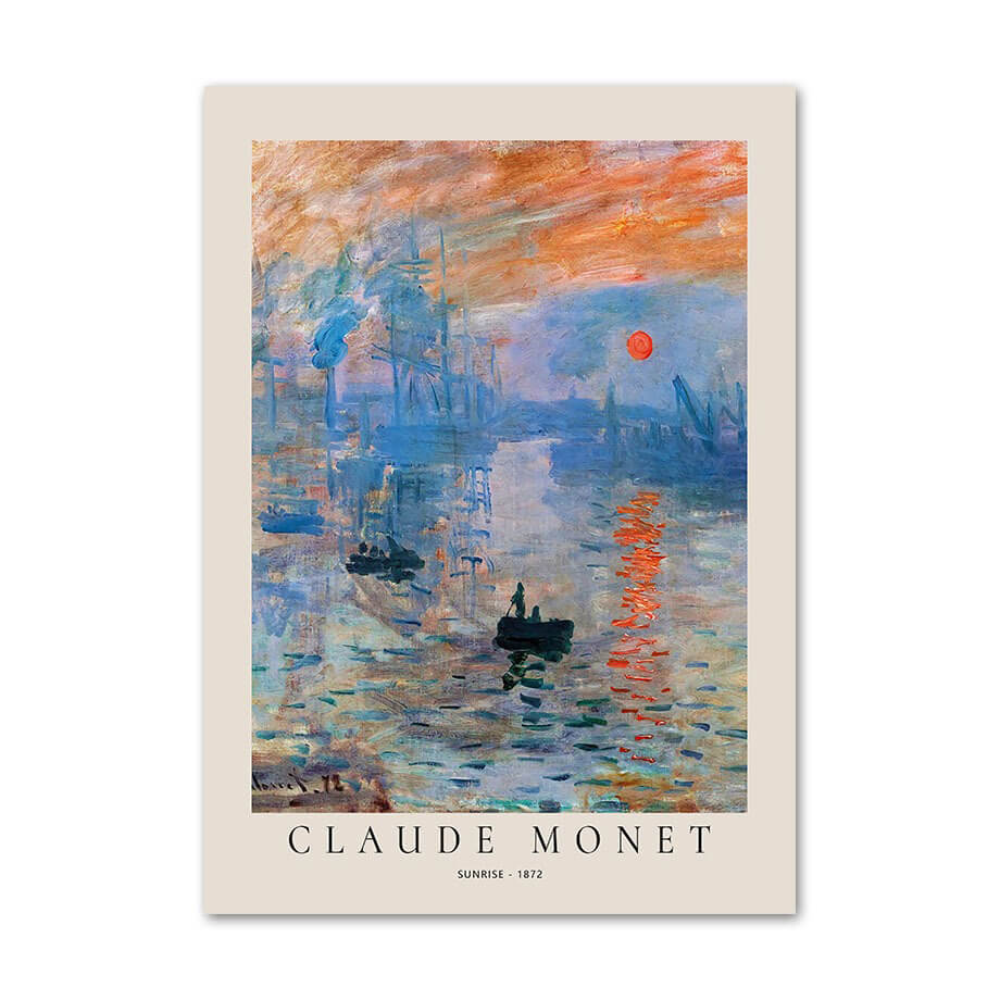 Monet Impressionist Art Canvas Posters