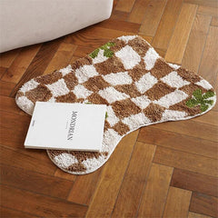 Irregular Checkered Rug