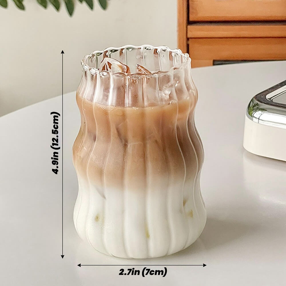 Cold Coffee Retro Glass Cup