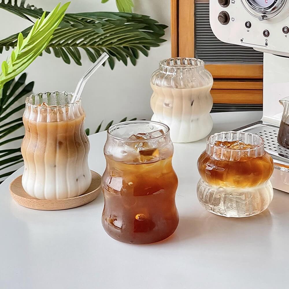 Cold Coffee Retro Glass Cup