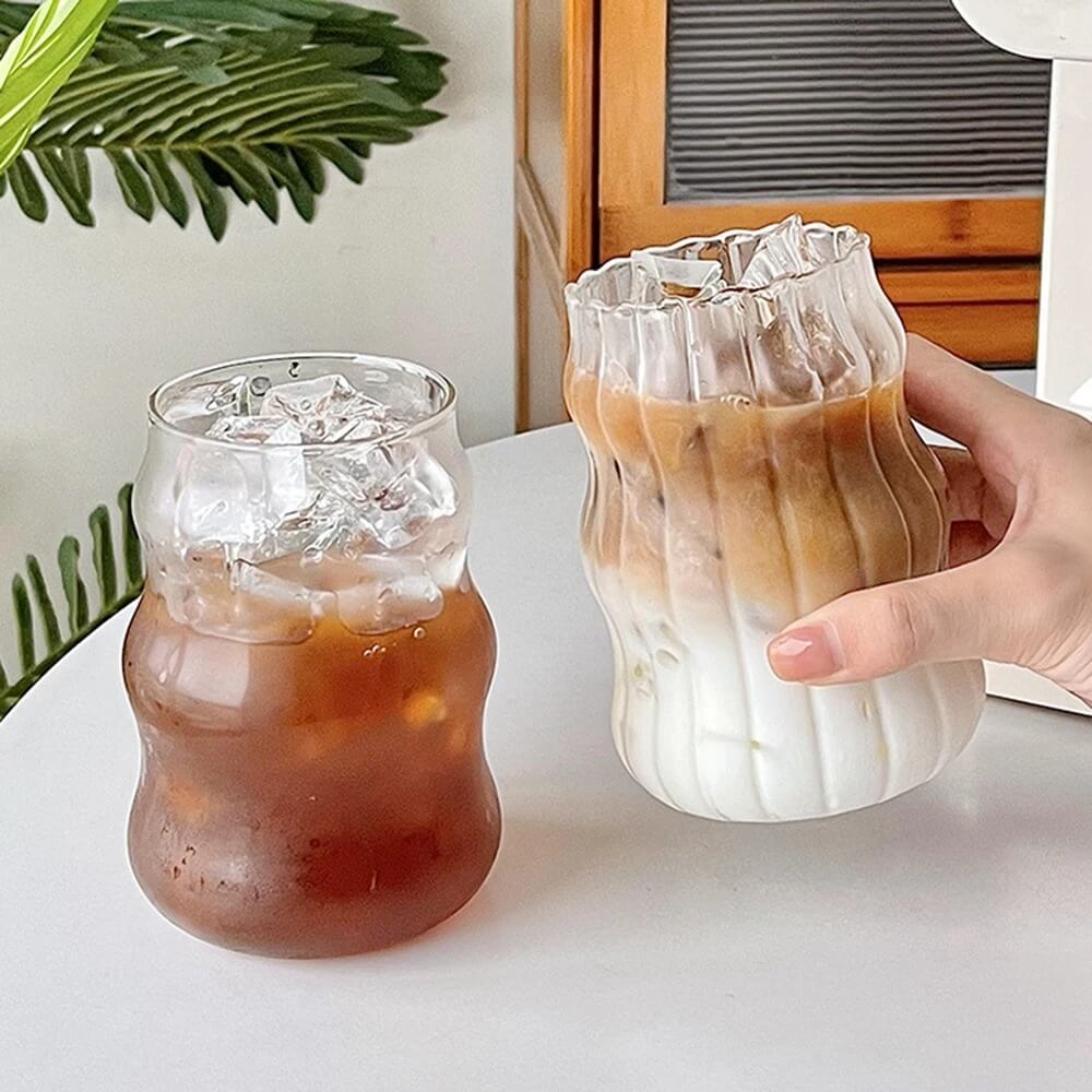 Cold Coffee Retro Glass Cup