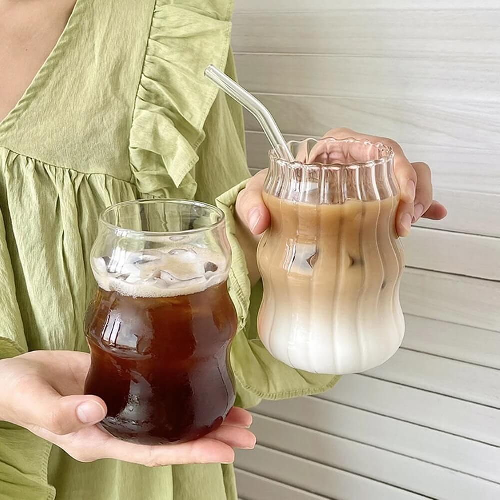 Cold Coffee Retro Glass Cup