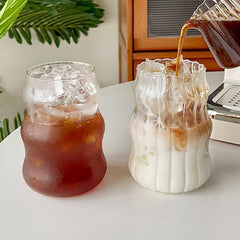 Cold Coffee Retro Glass Cup