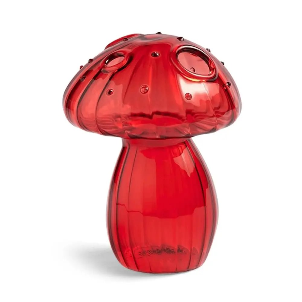Colored Glass Magic Mushroom Vase