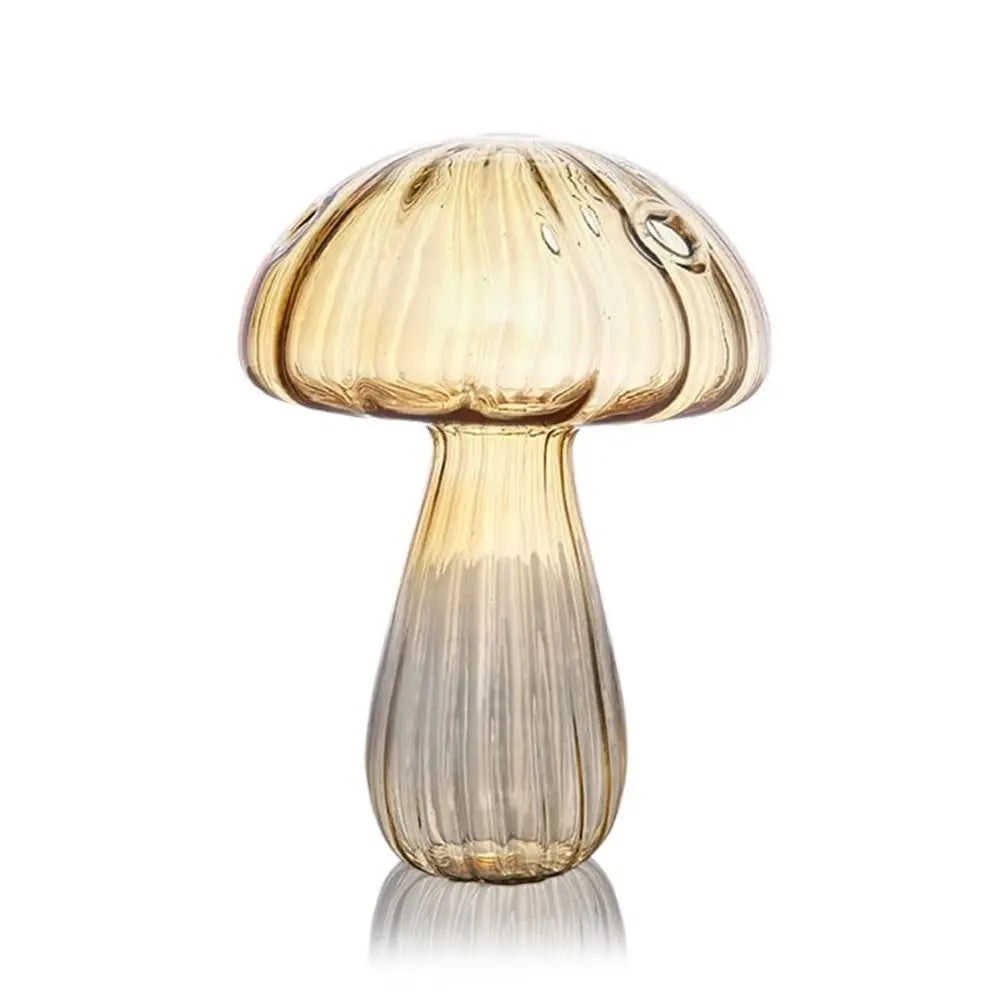 Colored Glass Magic Mushroom Vase